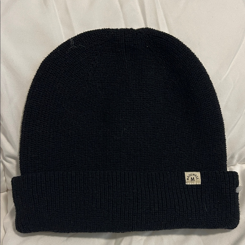 madewell recycled cotton beanie hat one size